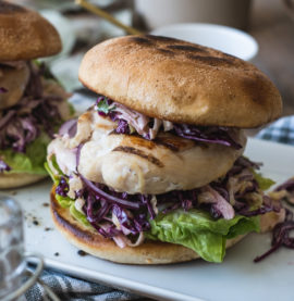 Flammegrillet kyllingburger