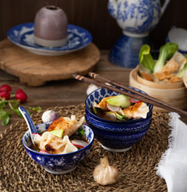Dumpling kylling suppe