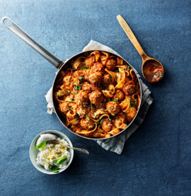 Italienske kjøttboller med tomatsaus