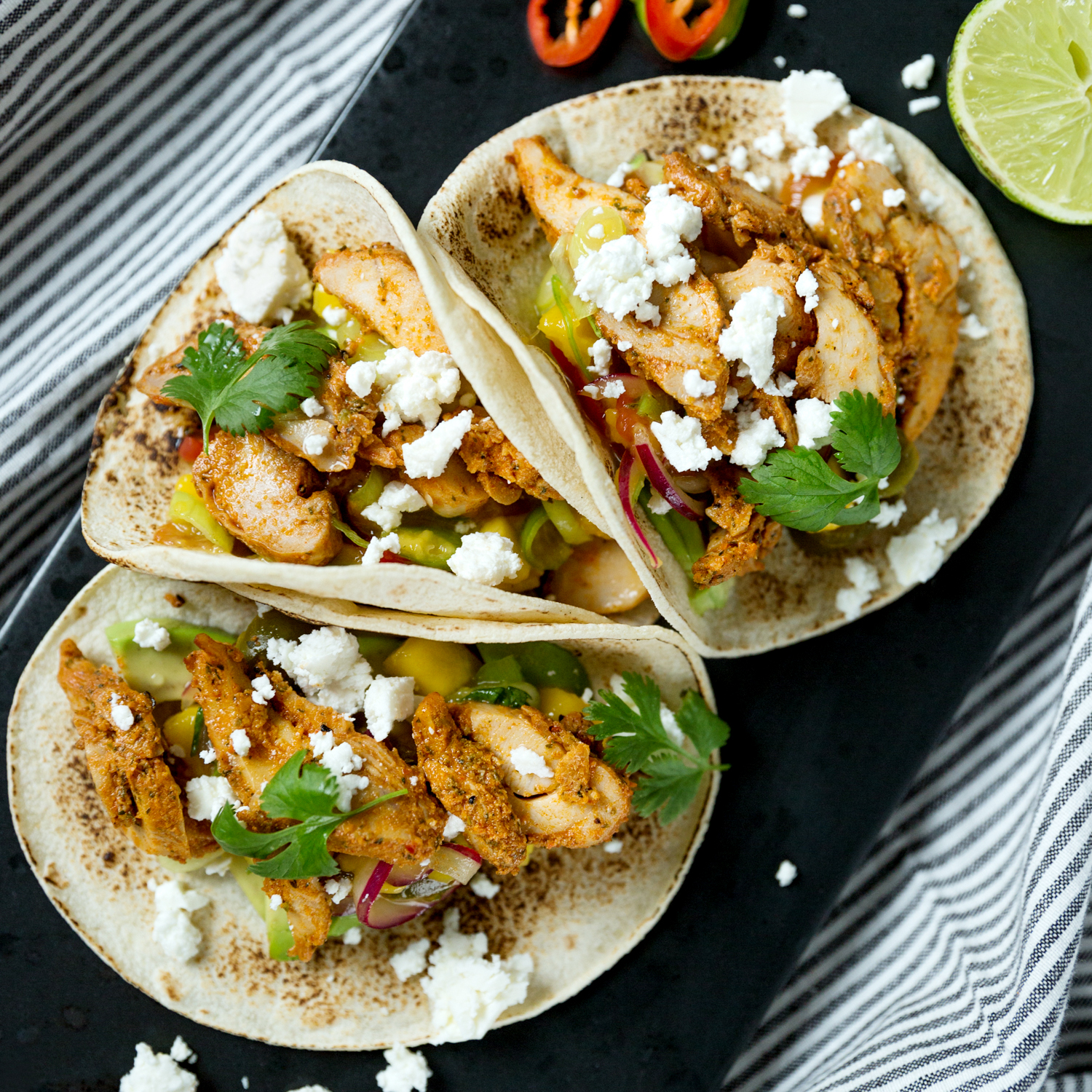 kylling taco med fetaost