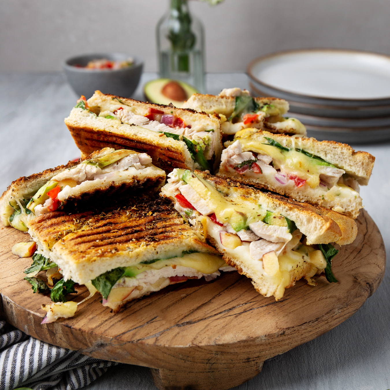 focaccia med halloumi