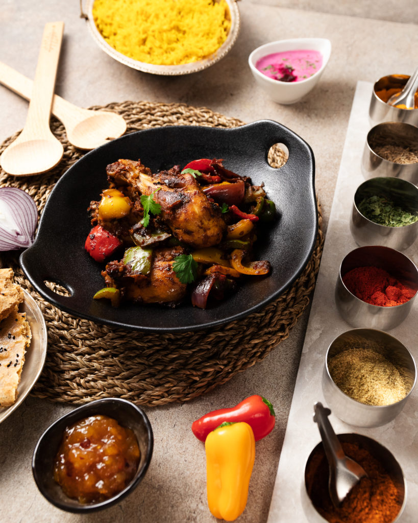 Indisk mat med kyllign