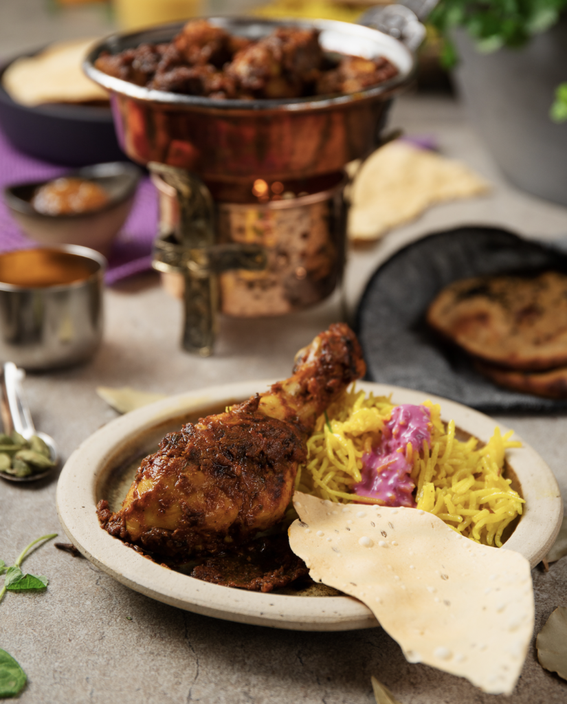 Indisk mat med kylling