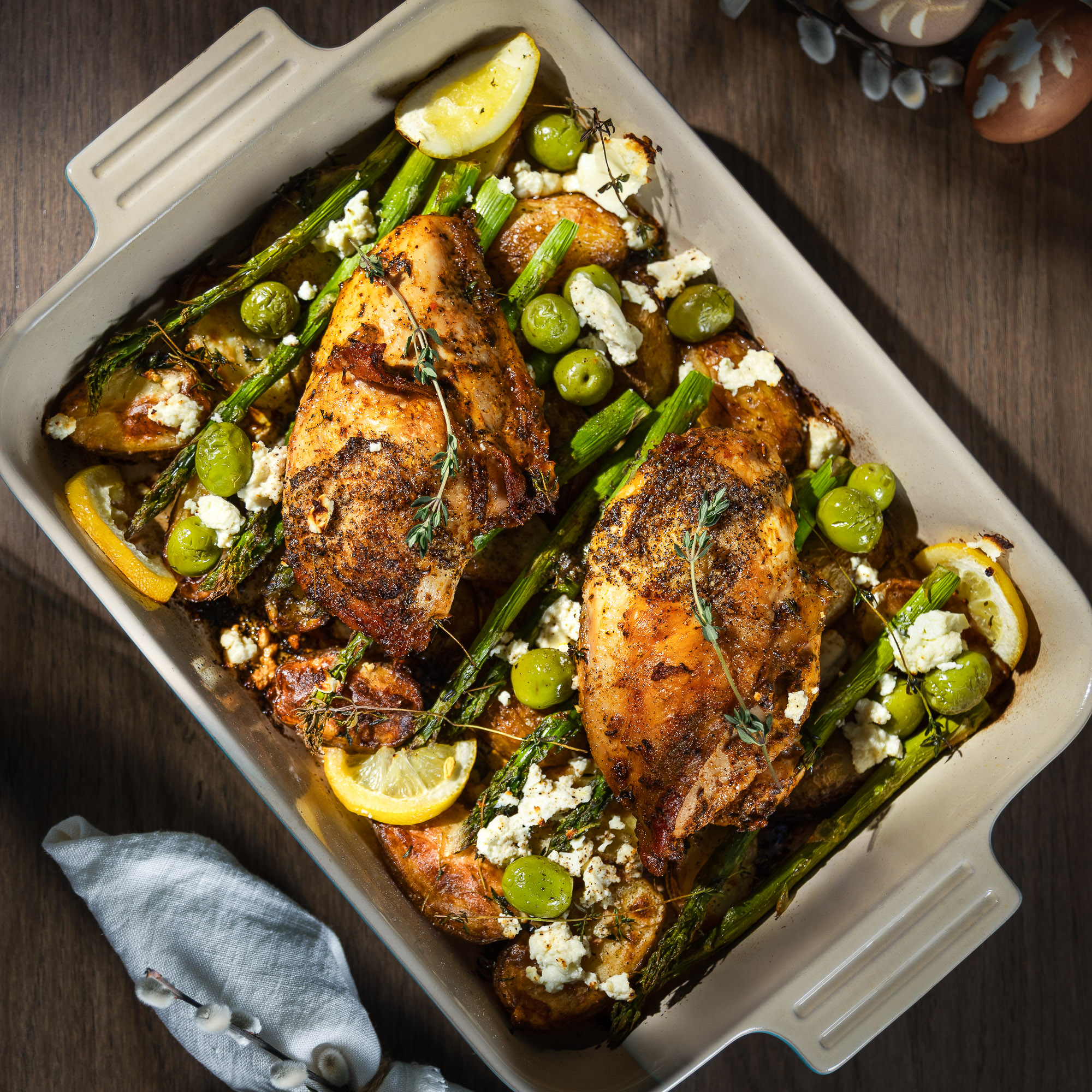 kyllingform med asparges