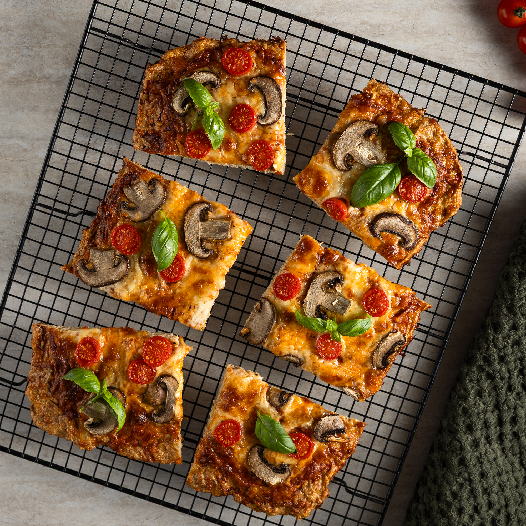 Kyllingkjøtteig pizza